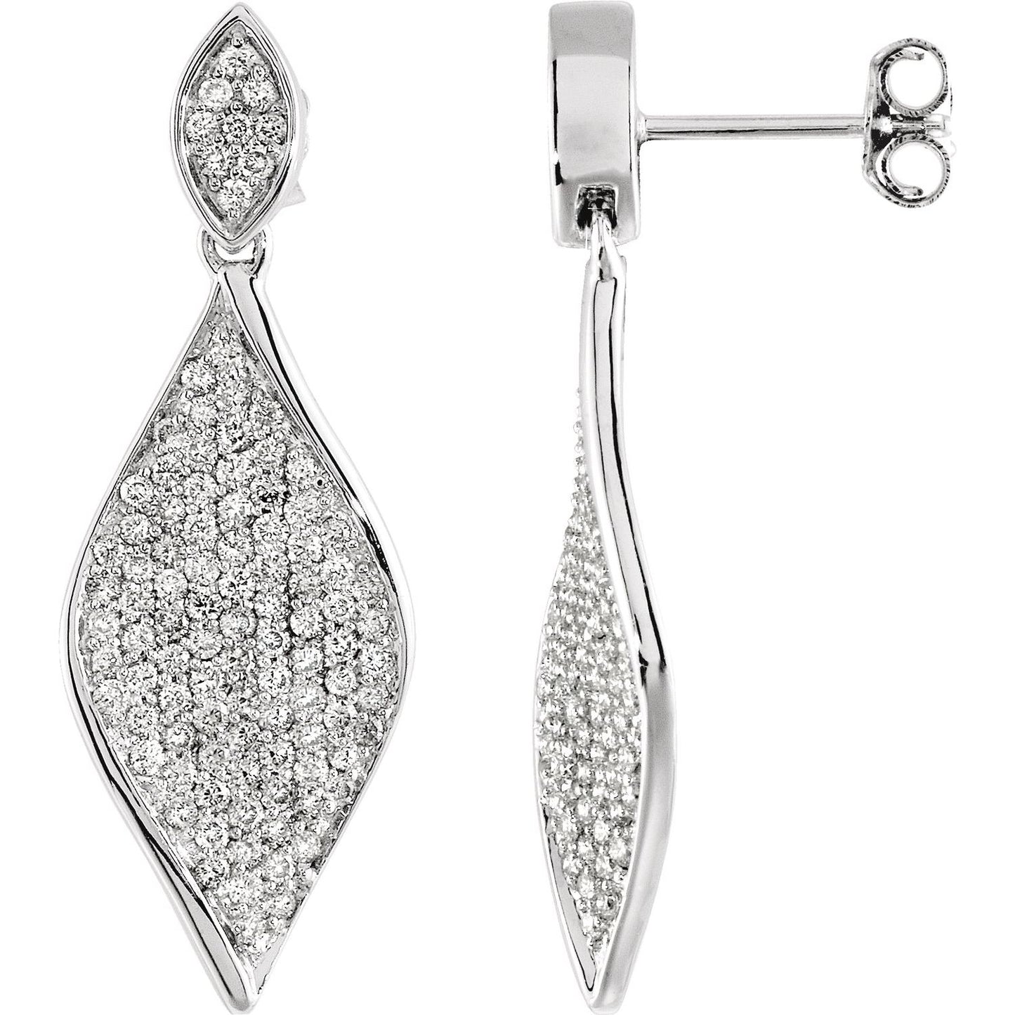 1 1/5 CTW Pavé Earrings