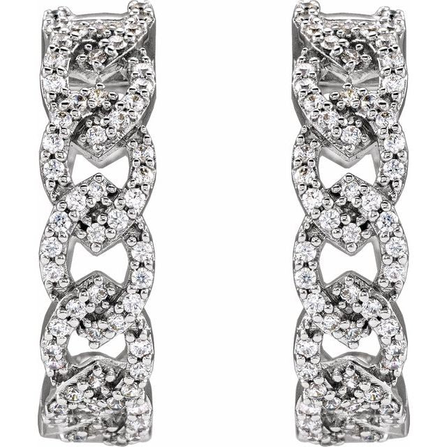 1/2 CTW Hoop Earrings