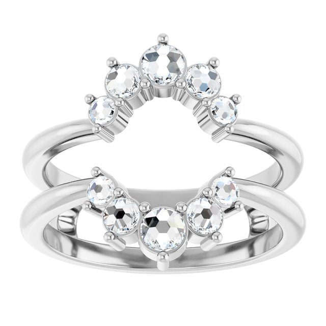 1/3 CTW Rose-Cut Diamond Ring Guard