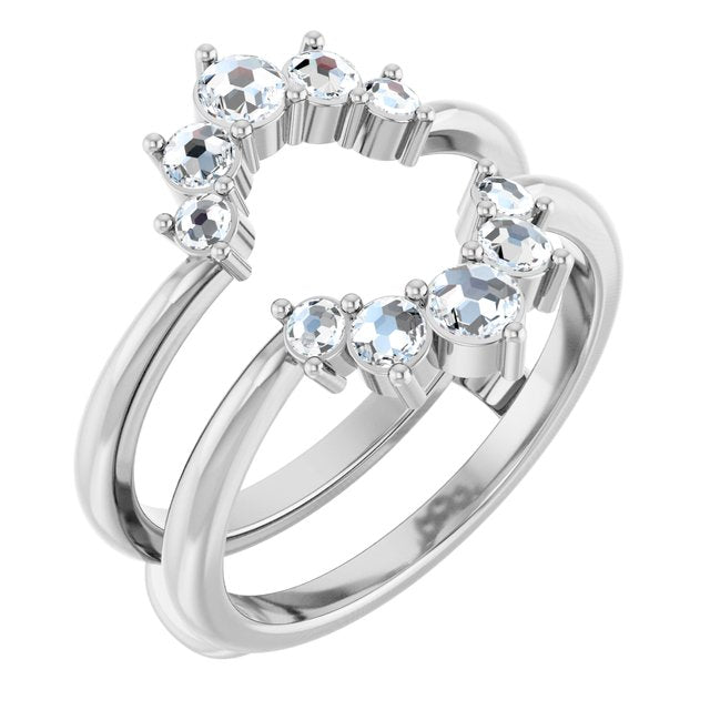1/3 CTW Rose-Cut Diamond Ring Guard
