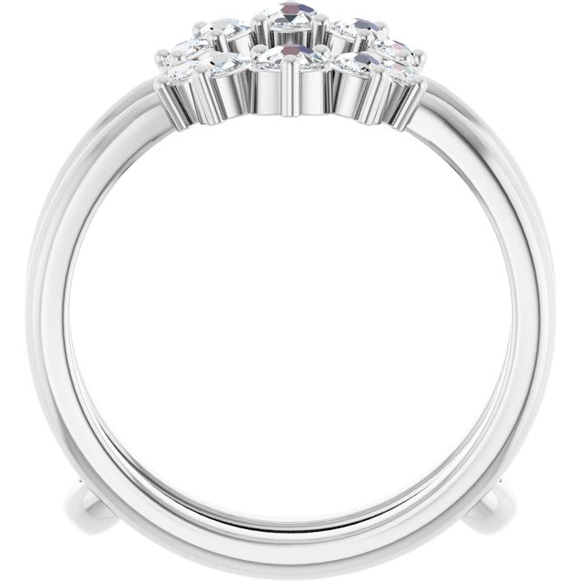 1/3 CTW Rose-Cut Diamond Ring Guard