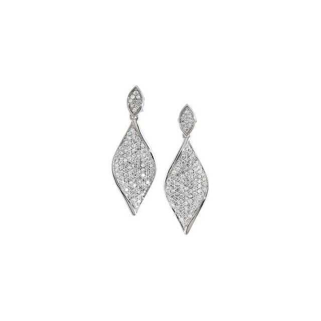 1 1/5 CTW Pavé Earrings
