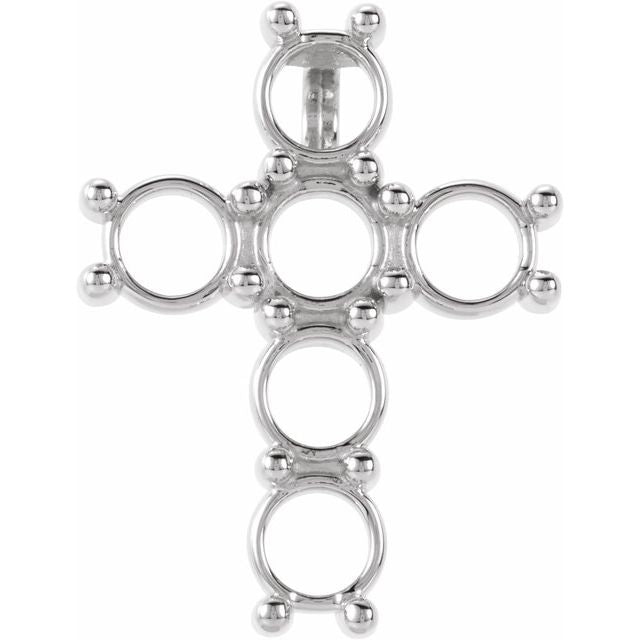 9/10 CTW Cross Pendant