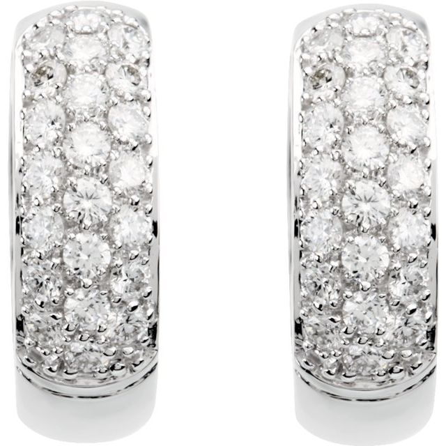 7/8 CTW Hoop Earrings