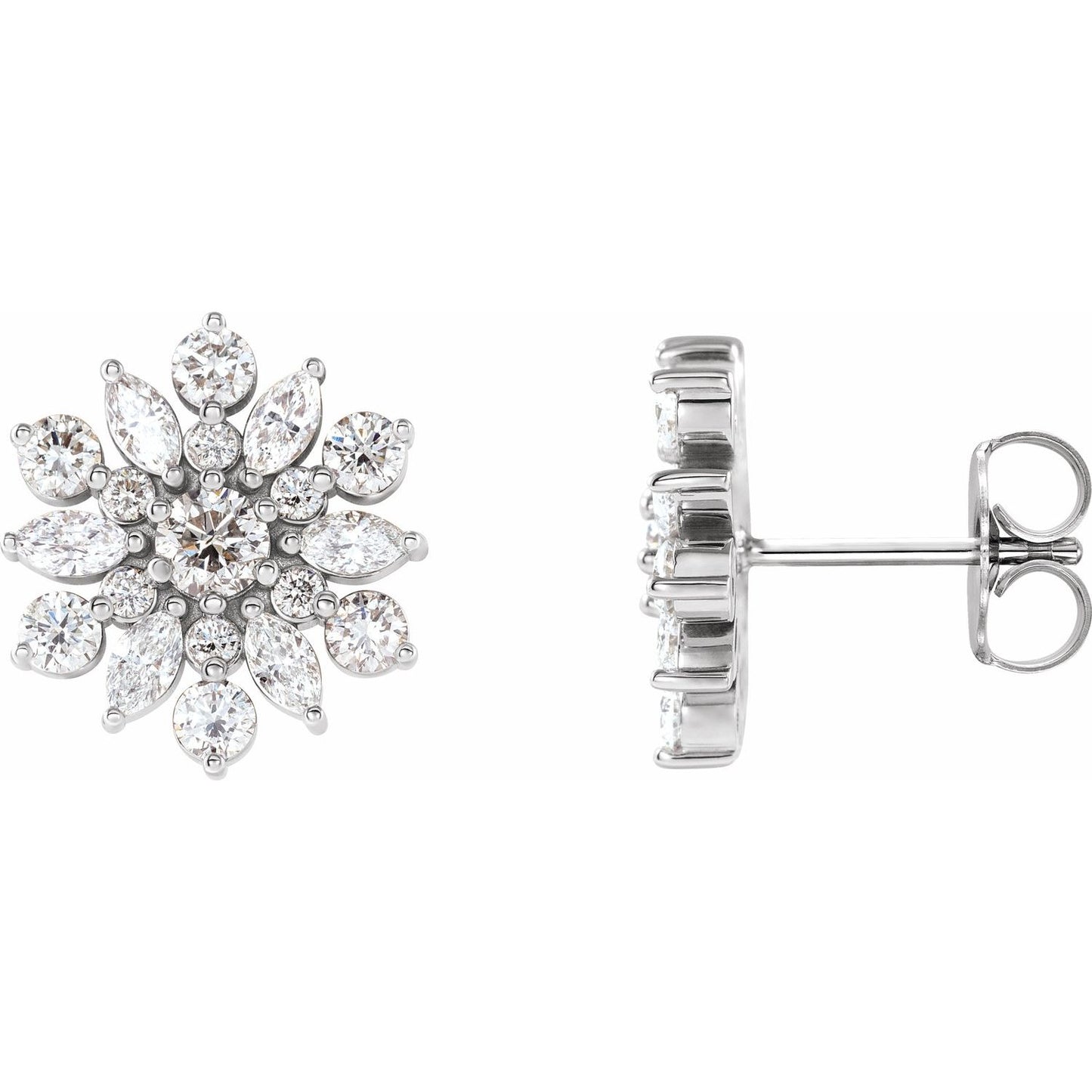 1 CTW Vintage-Inspired Cluster Earrings