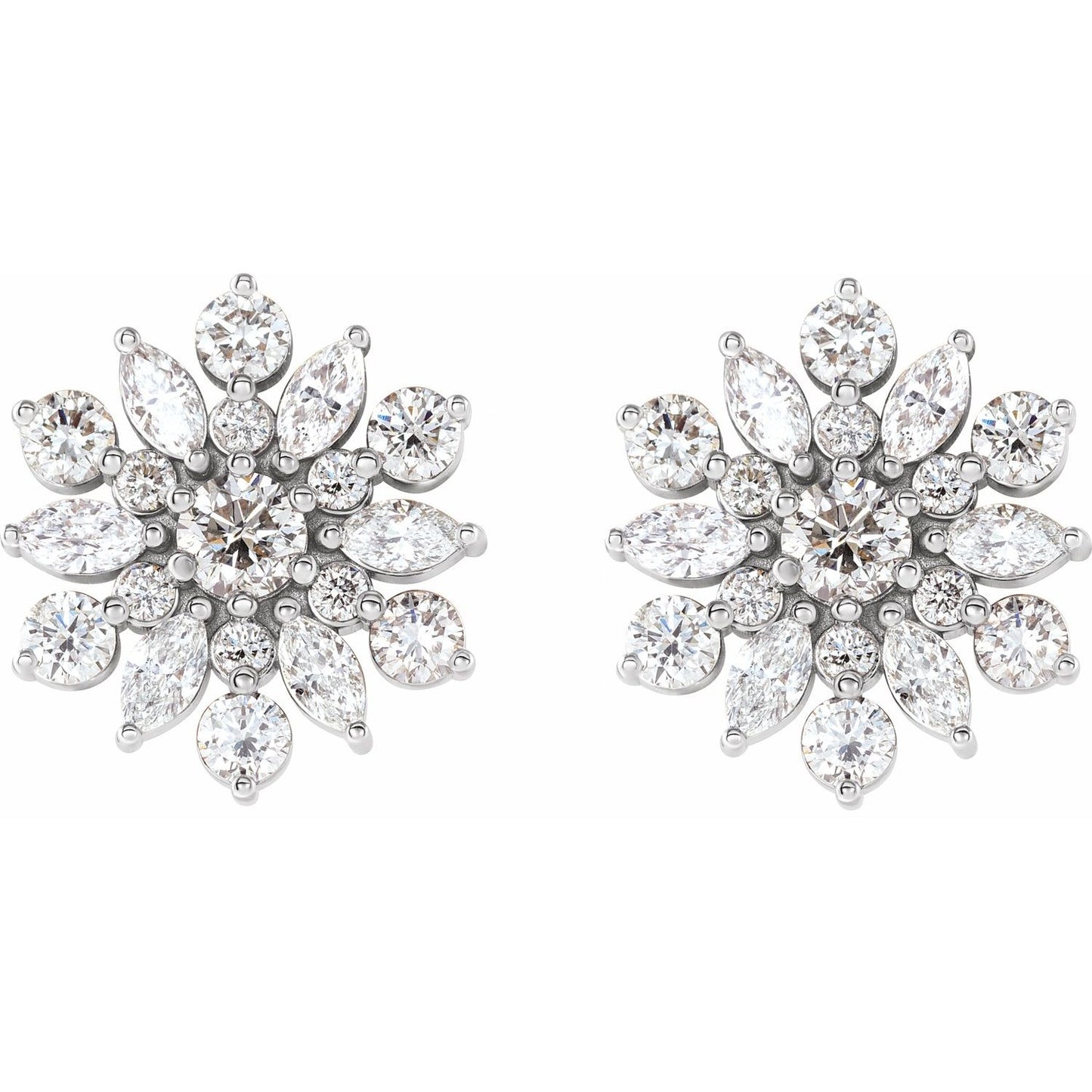 1 CTW Vintage-Inspired Cluster Earrings