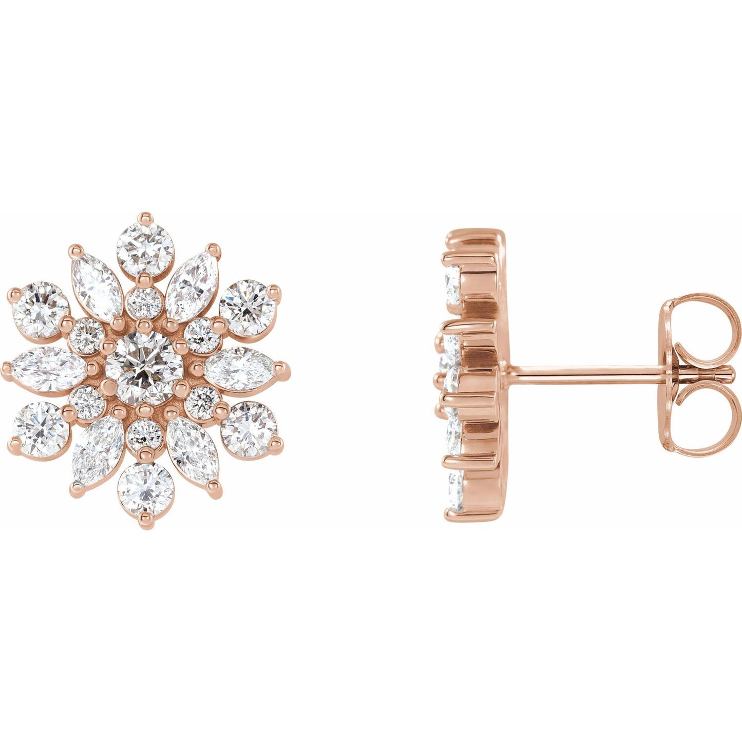 1 CTW Vintage-Inspired Cluster Earrings