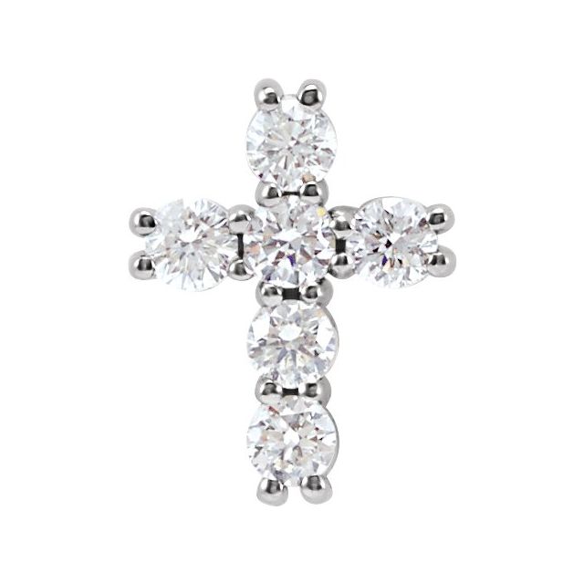 9/10 CTW Cross Pendant