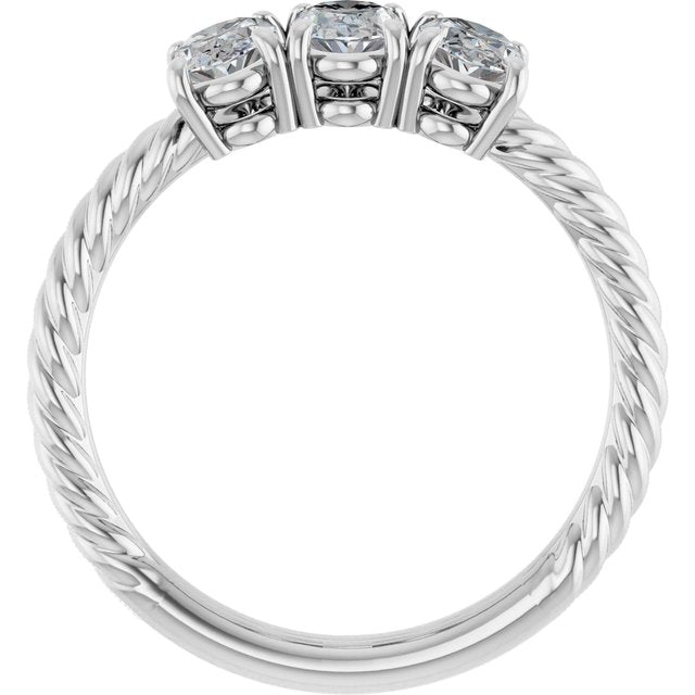 3 CTW Three-Stone Engagement Ring