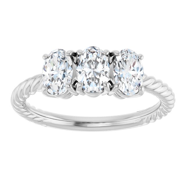 3 CTW Three-Stone Engagement Ring
