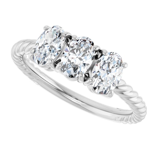 3 CTW Three-Stone Engagement Ring
