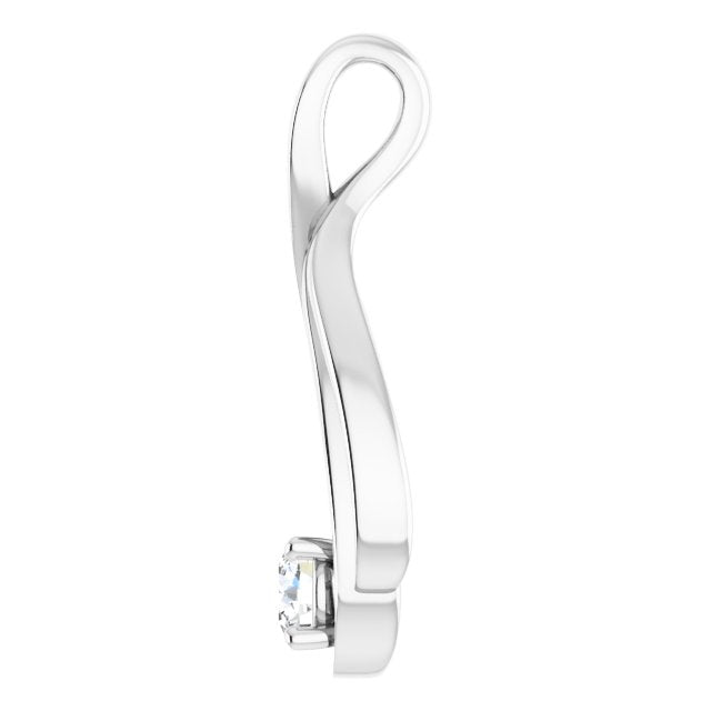 1/4 CTW Teardrop Solitaire Pendant