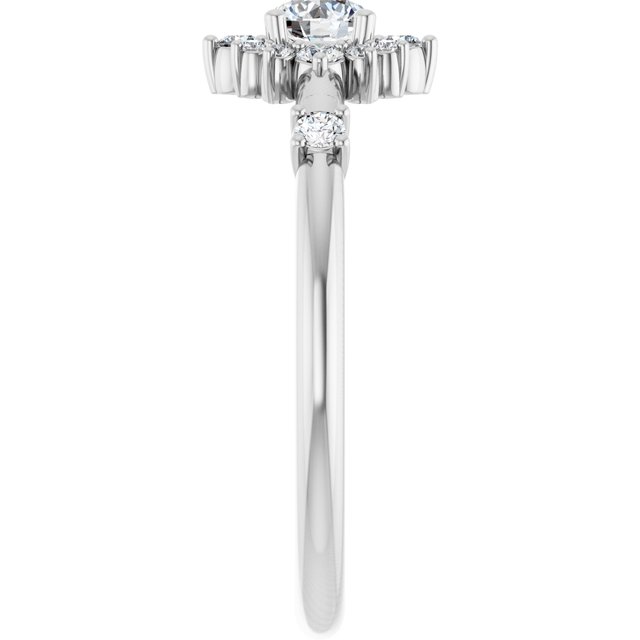 3/8 CTW Halo-Style Ring