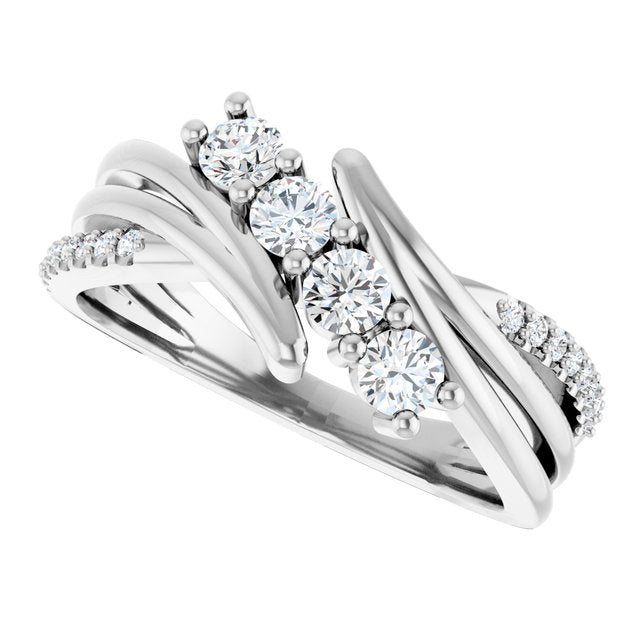 Four-Stone 1.07 CTW Family Ring
