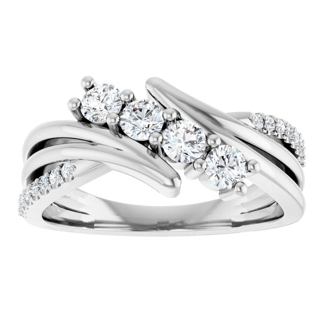 Four-Stone 1.07 CTW Family Ring