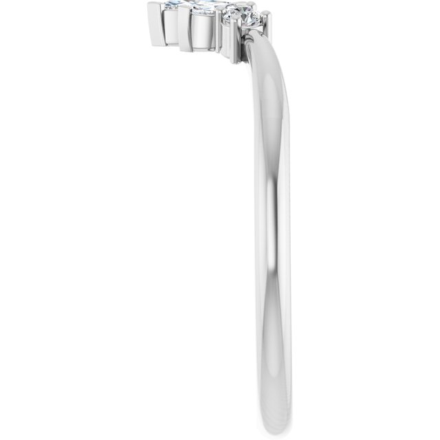 1/6 CTW Accented Contour Band