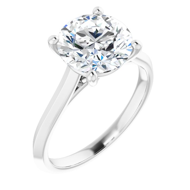 2 9/10 CTW Round Solitaire Engagement Ring