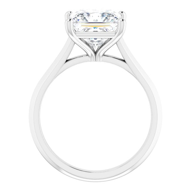 3 CTW Square Solitaire Engagement Ring