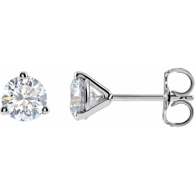 1 CTW Stud Earrings