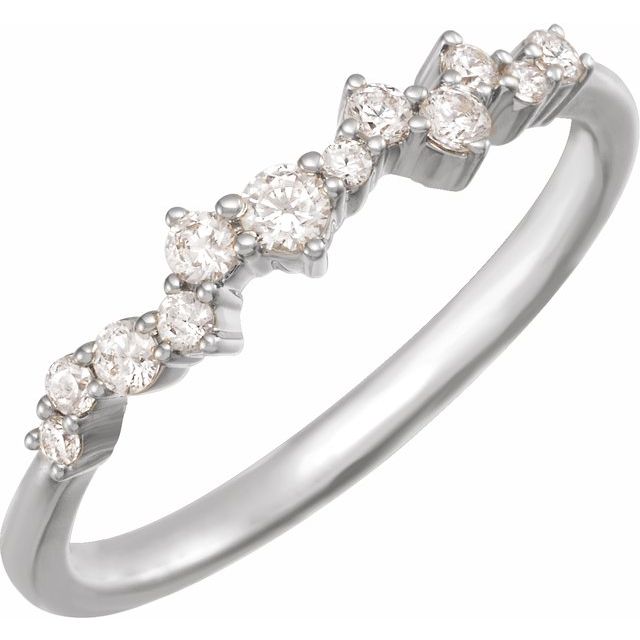 1/4 CTW Scattered Stackable Ring