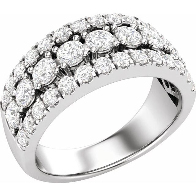 1 1/2 CTW Anniversary Band Ring