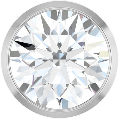 1 CTW Round Bezel-Set Slide Pendant