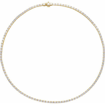 11 3/4 CTW Line 16" Necklace