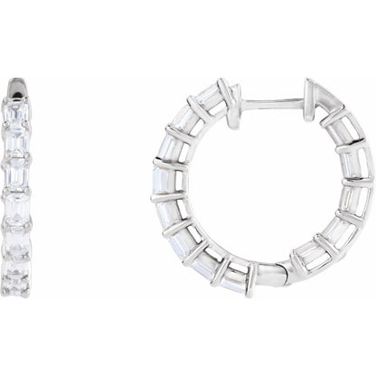 3 CTW Inside-Outside 21.2 mm Hoop Earrings