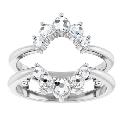 1/3 CTW Rose-Cut Diamond Ring Guard