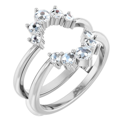 1/3 CTW Rose-Cut Diamond Ring Guard