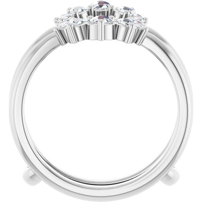 1/3 CTW Rose-Cut Diamond Ring Guard