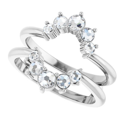 1/3 CTW Rose-Cut Diamond Ring Guard