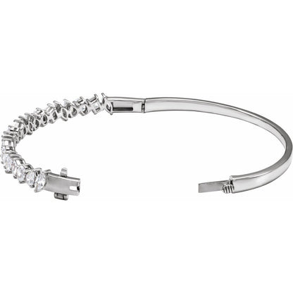 4 1/5 CTW Bangle 7" Bracelet