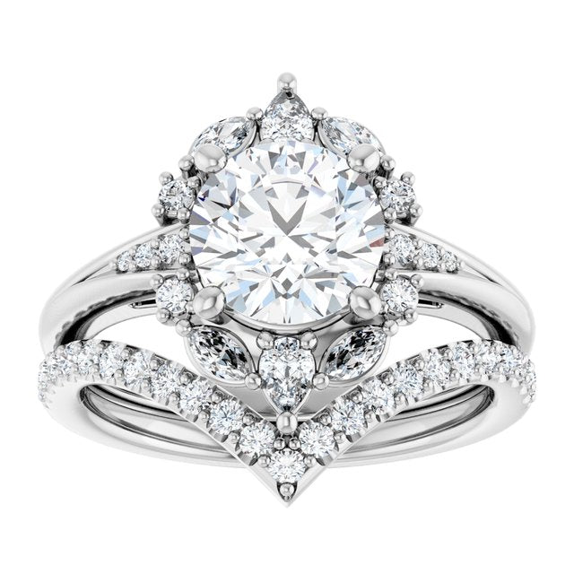 1 7/8 CTW Halo-Style Engagement Ring