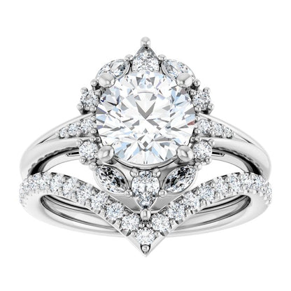 1 7/8 CTW Halo-Style Engagement Ring