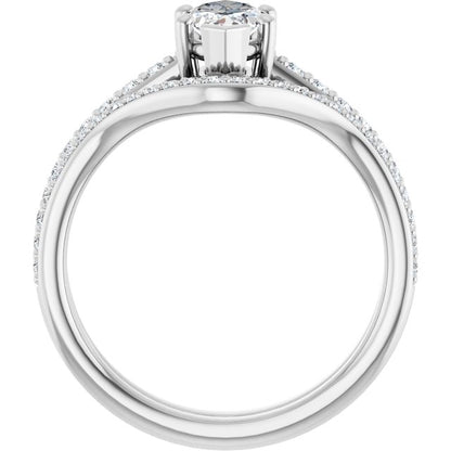 9/10 CTW Marquise Engagement Ring