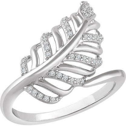 1/5 CTW Leaf Ring