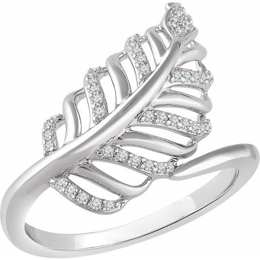 1/5 CTW Leaf Ring