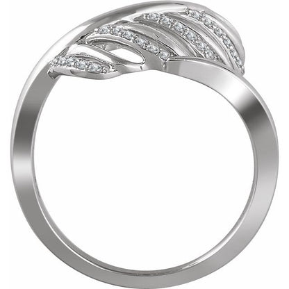 1/5 CTW Leaf Ring