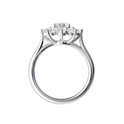 1 3/4 CTW Cluster Ring