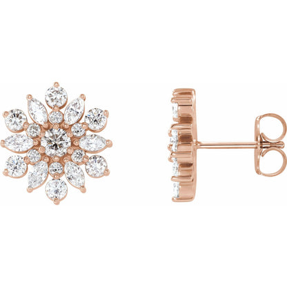 1 CTW Vintage-Inspired Cluster Earrings