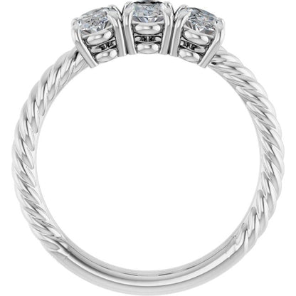 3 CTW Three-Stone Engagement Ring