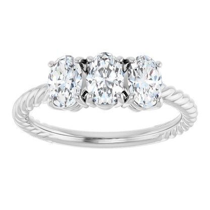 3 CTW Three-Stone Engagement Ring