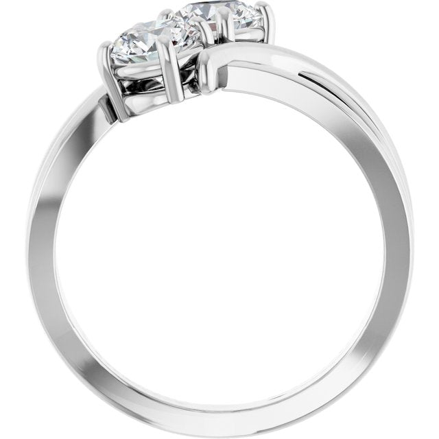 1 CTW Two-Stone Engagement Ring