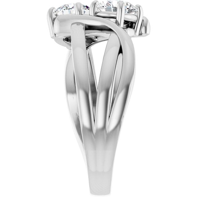 1 CTW Two-Stone Engagement Ring