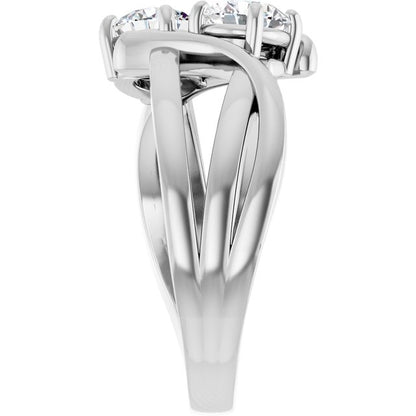 1 CTW Two-Stone Engagement Ring