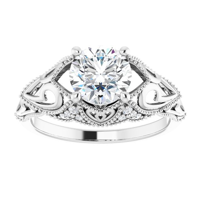 1.32 CTW Vintage-Inspired Engagement Ring