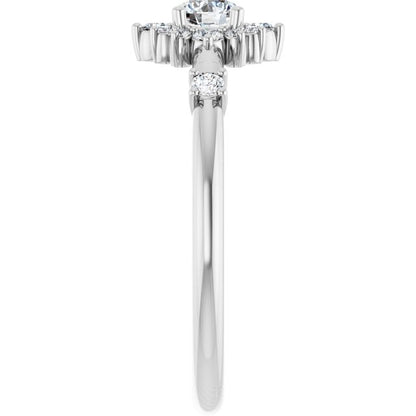 3/8 CTW Halo-Style Ring