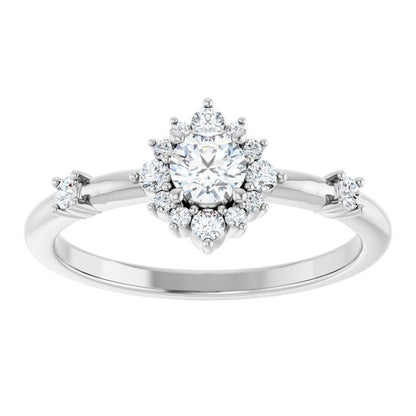 3/8 CTW Halo-Style Ring