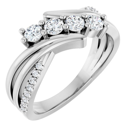 Four-Stone 1.07 CTW Family Ring